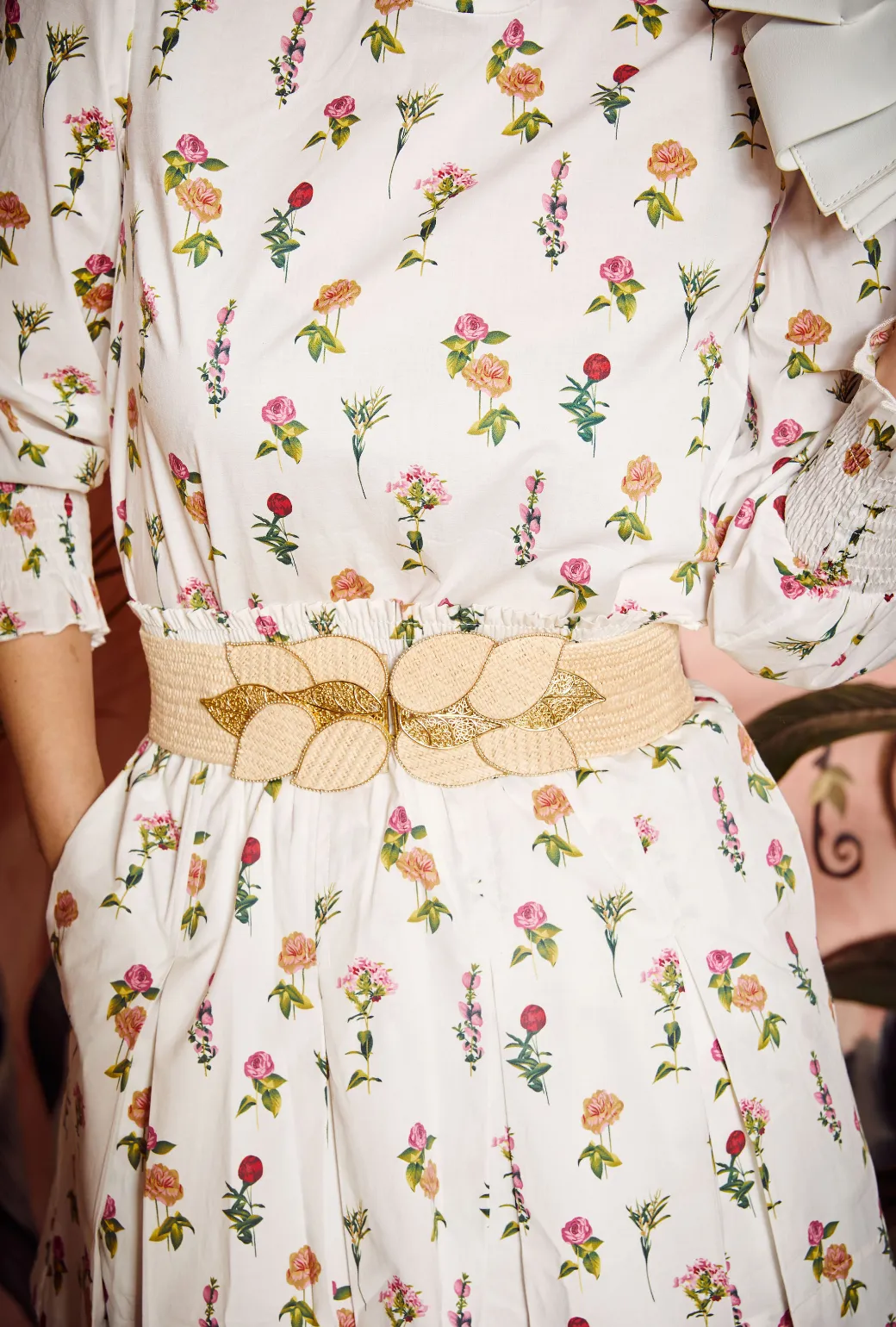 SAMPLE Smocked Waist MINI Skirt - Bouquet