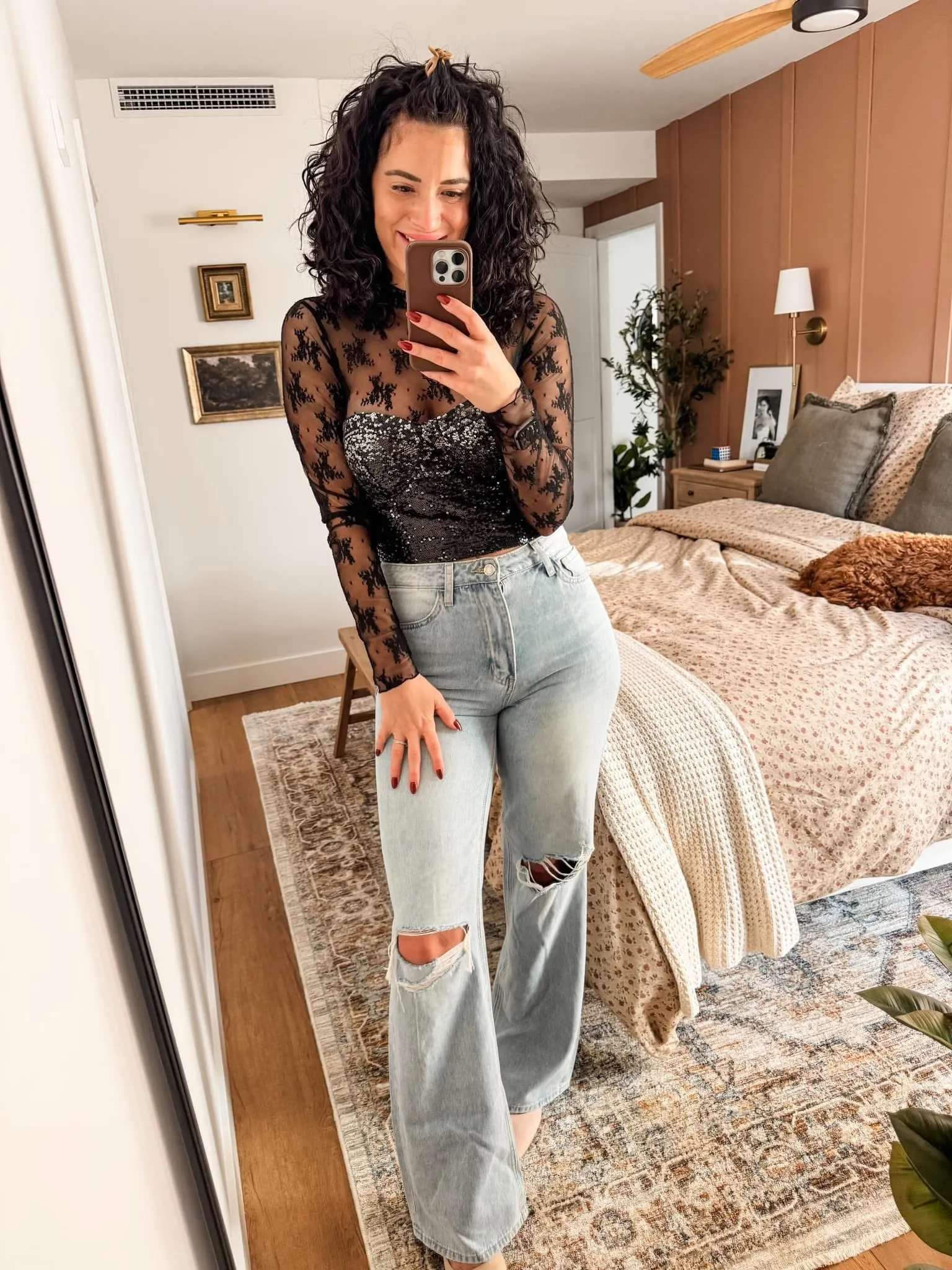 Sequin Strapless Bustier Top