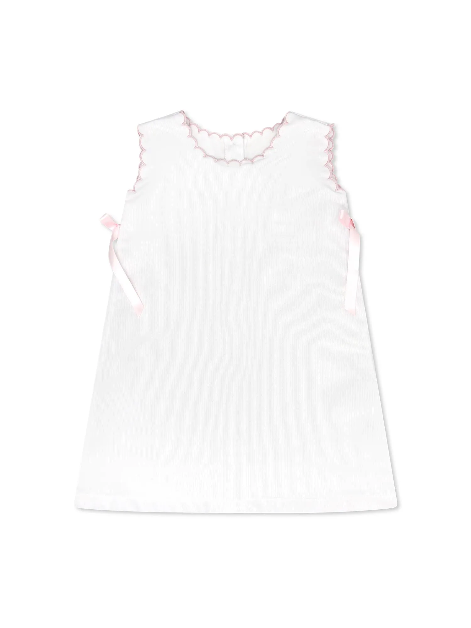 Shelley Dress - Legacy White, Pensacola Pink