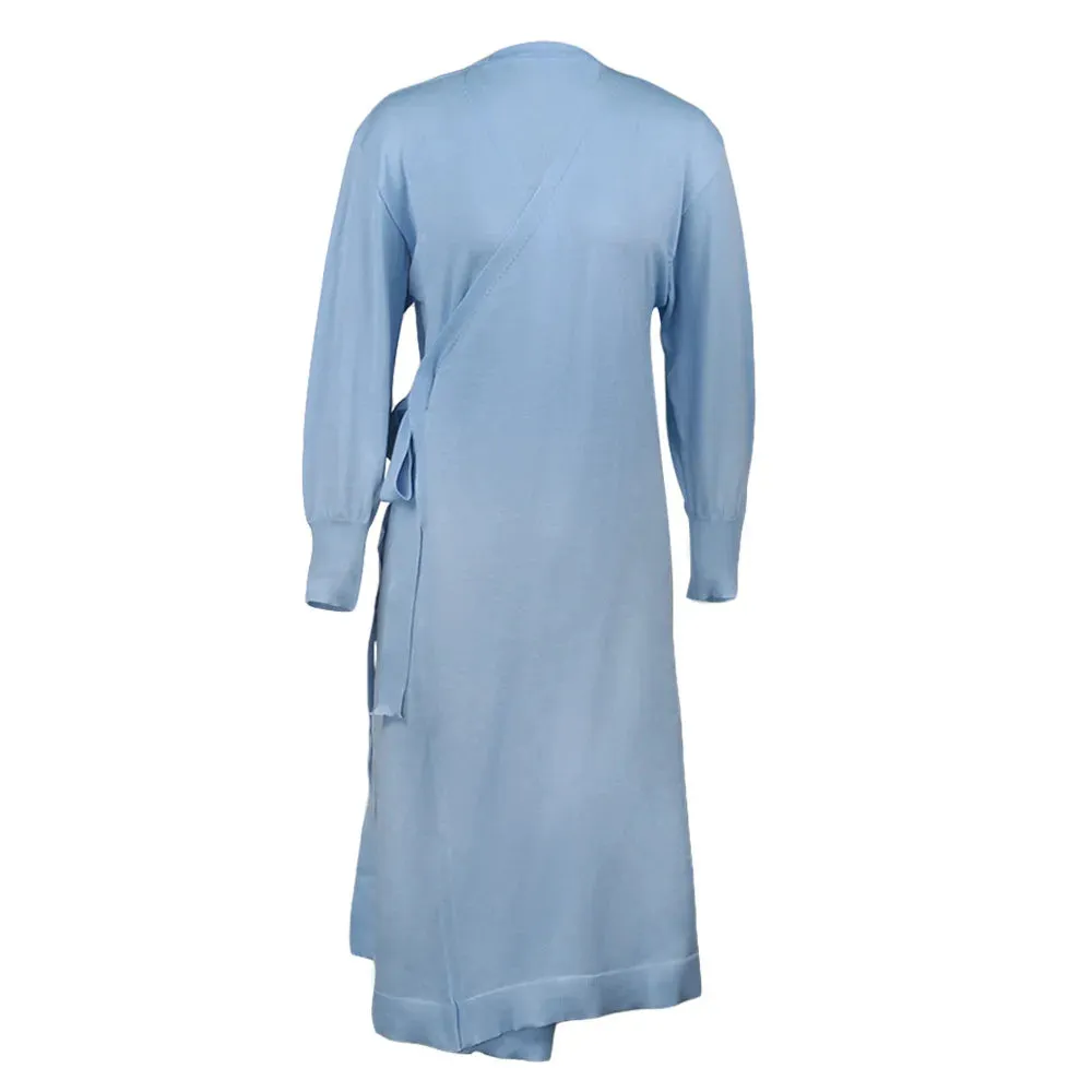 Simplee Casual V-Neck Knitted Home Style Fashion Tube Dress