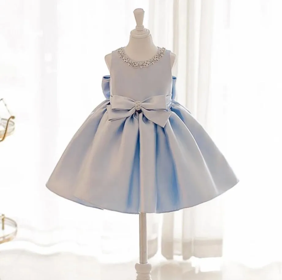 Sky Princess Blue Bows Dress