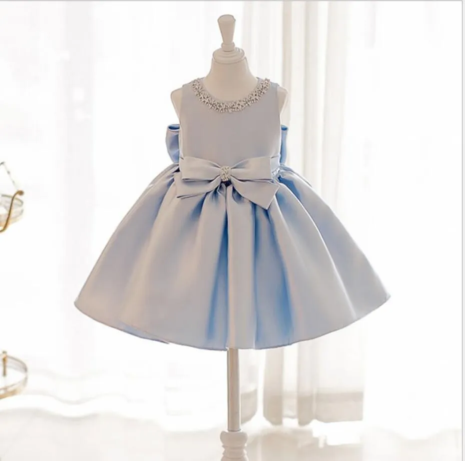 Sky Princess Blue Bows Dress