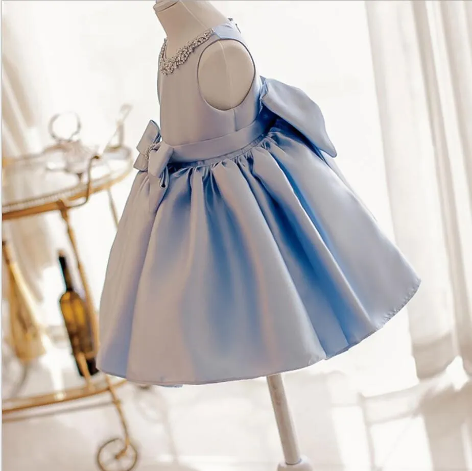Sky Princess Blue Bows Dress
