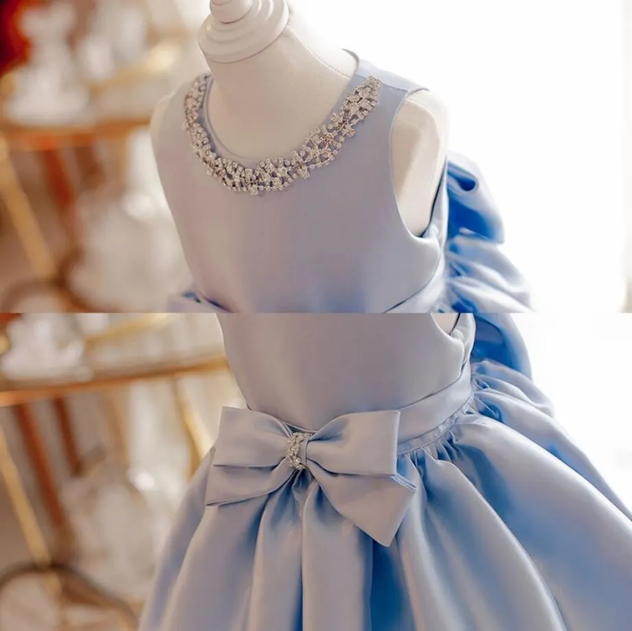 Sky Princess Blue Bows Dress