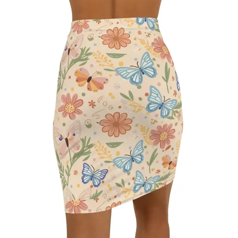 Sleek & Chic Pencil Skirt with Unique Four Way Stretch