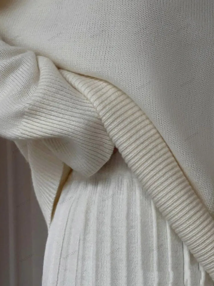 Solid Color Pullover Set