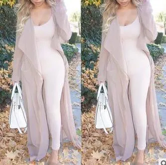 Spaghetti Strap Long Jumpsuit Women Black White Casual Fitness Backless Stretch Bodycon Bodysuit Overalls