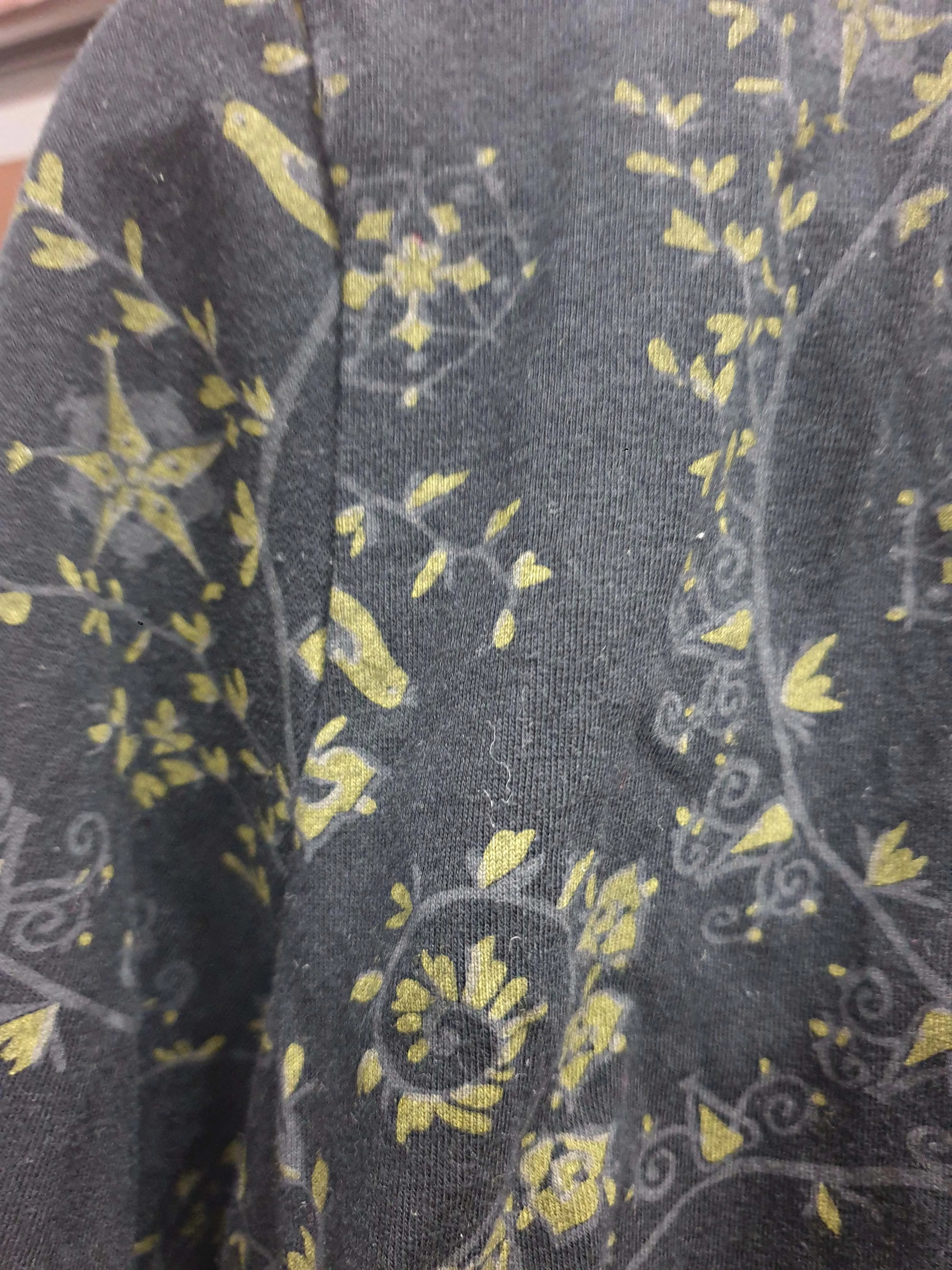 Surface Art black print cropped long sleeve cardigan size S