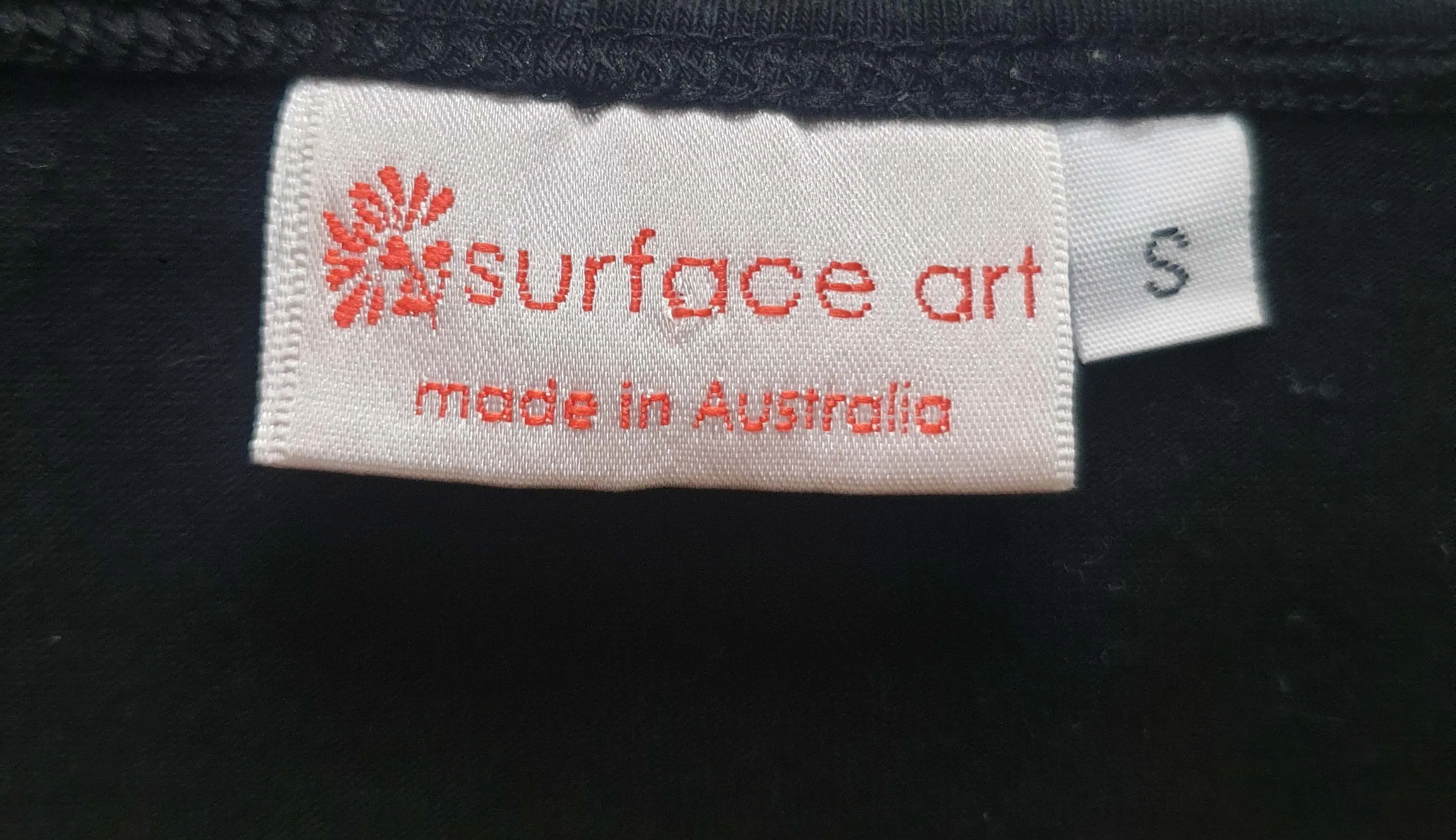 Surface Art black print cropped long sleeve cardigan size S