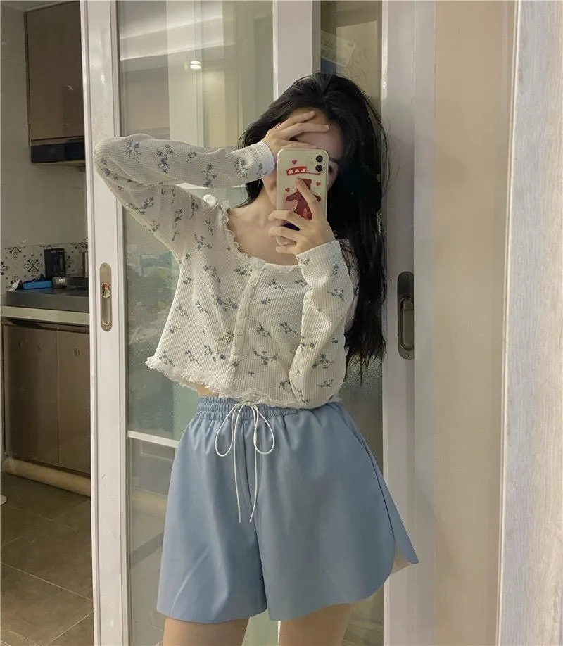 Sweet Floral Pattern Lace Cardigan