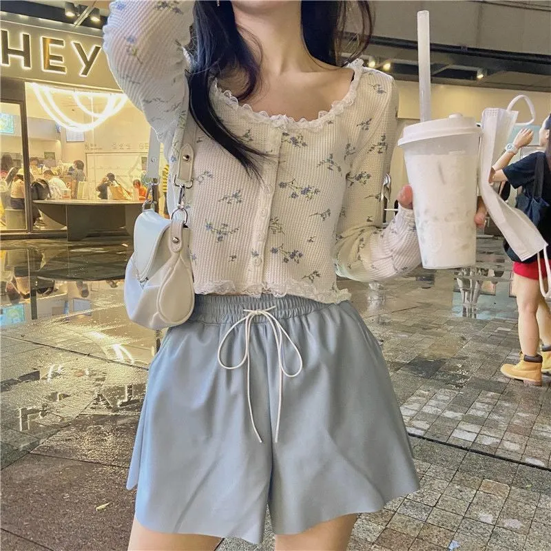 Sweet Floral Pattern Lace Cardigan