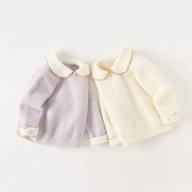 Sweet Knitted Sweater for Girls