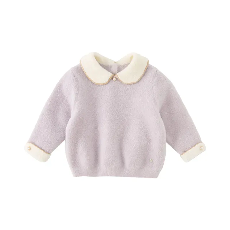 Sweet Knitted Sweater for Girls