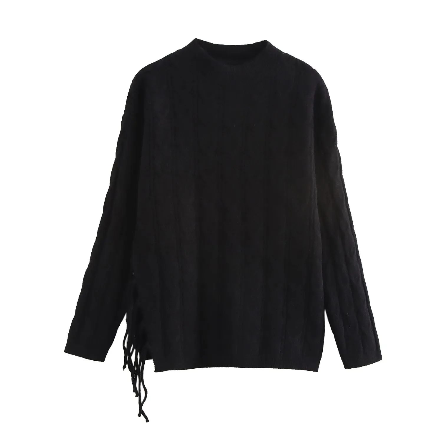 Tassel Knitted Sweater and Midi Skirt