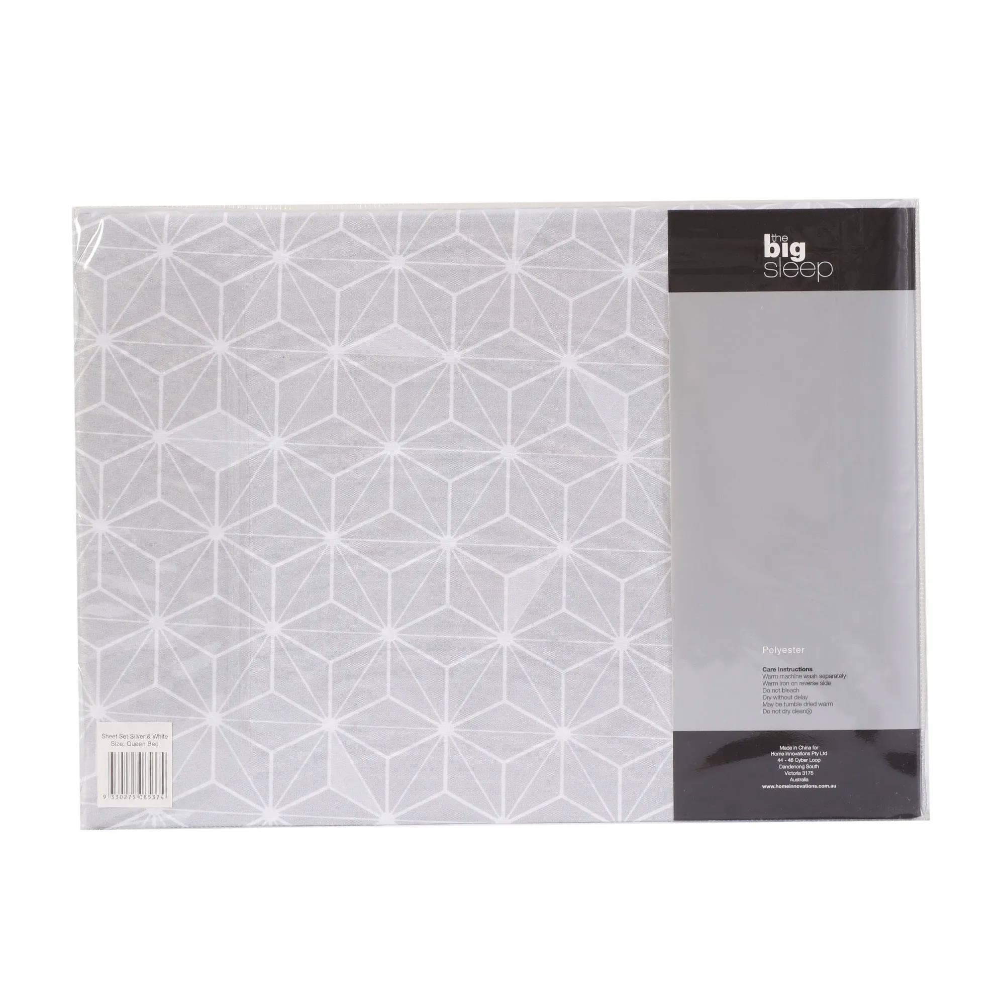 The Big Sleep Cubis Silver & White Sheet Set