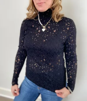 The Lace Boutique Collection -Black Swan Top