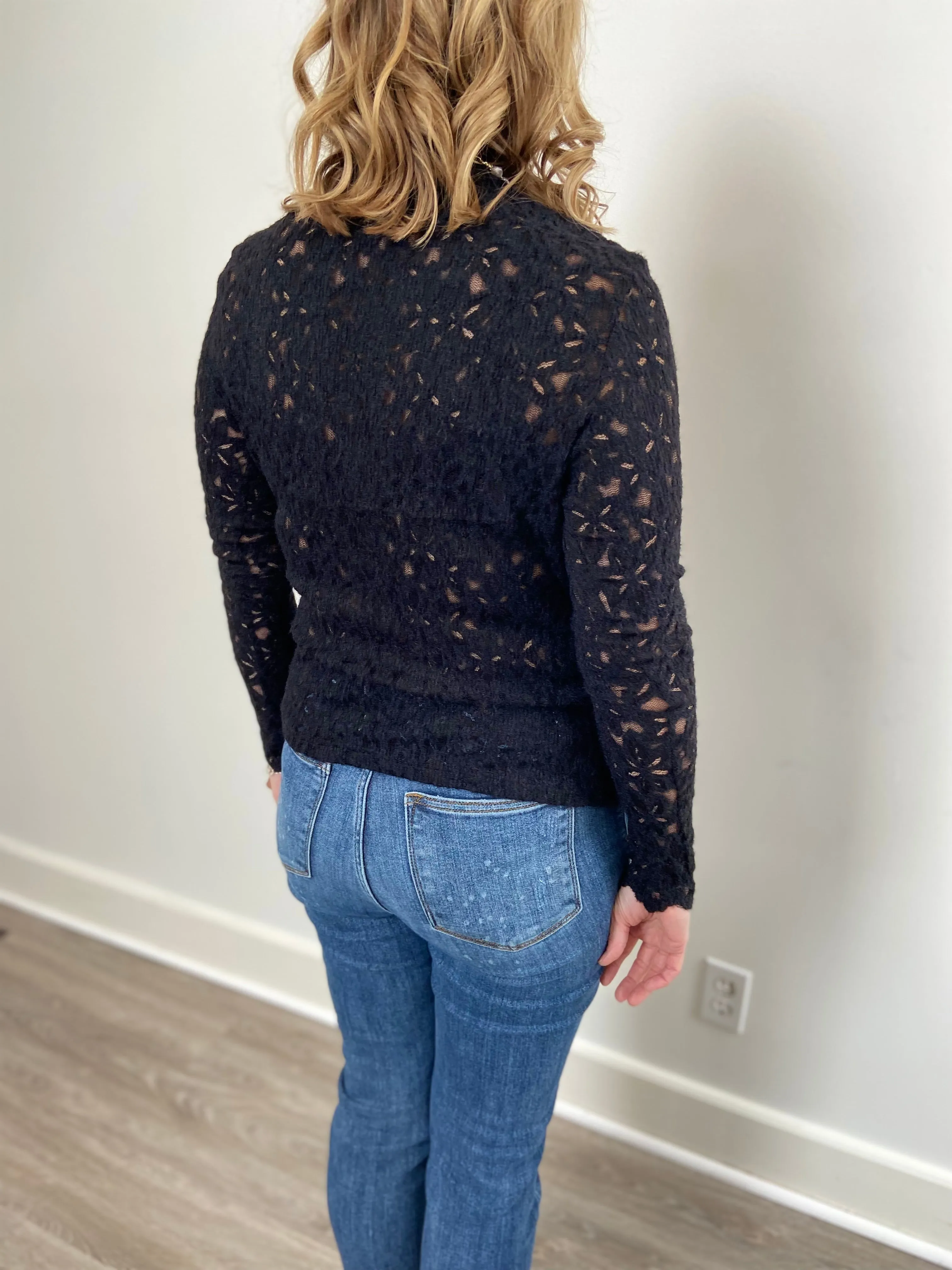 The Lace Boutique Collection -Black Swan Top