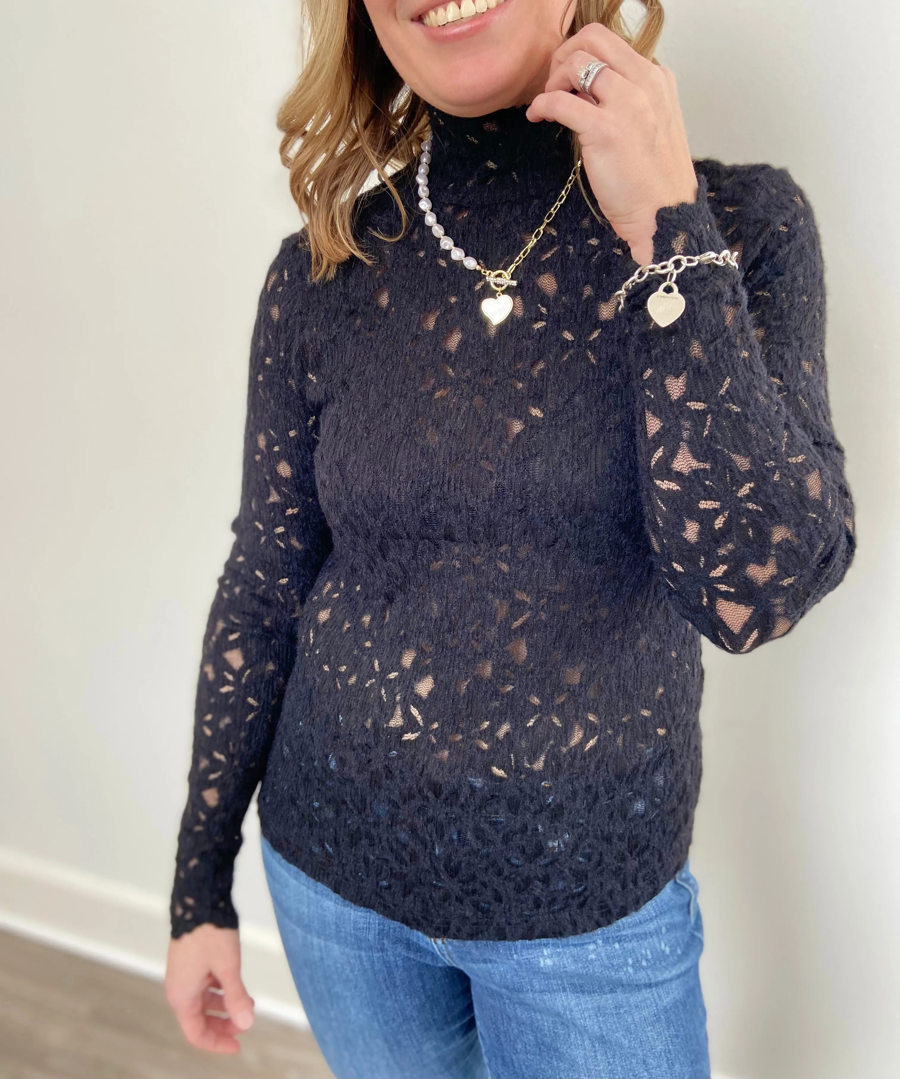 The Lace Boutique Collection -Black Swan Top