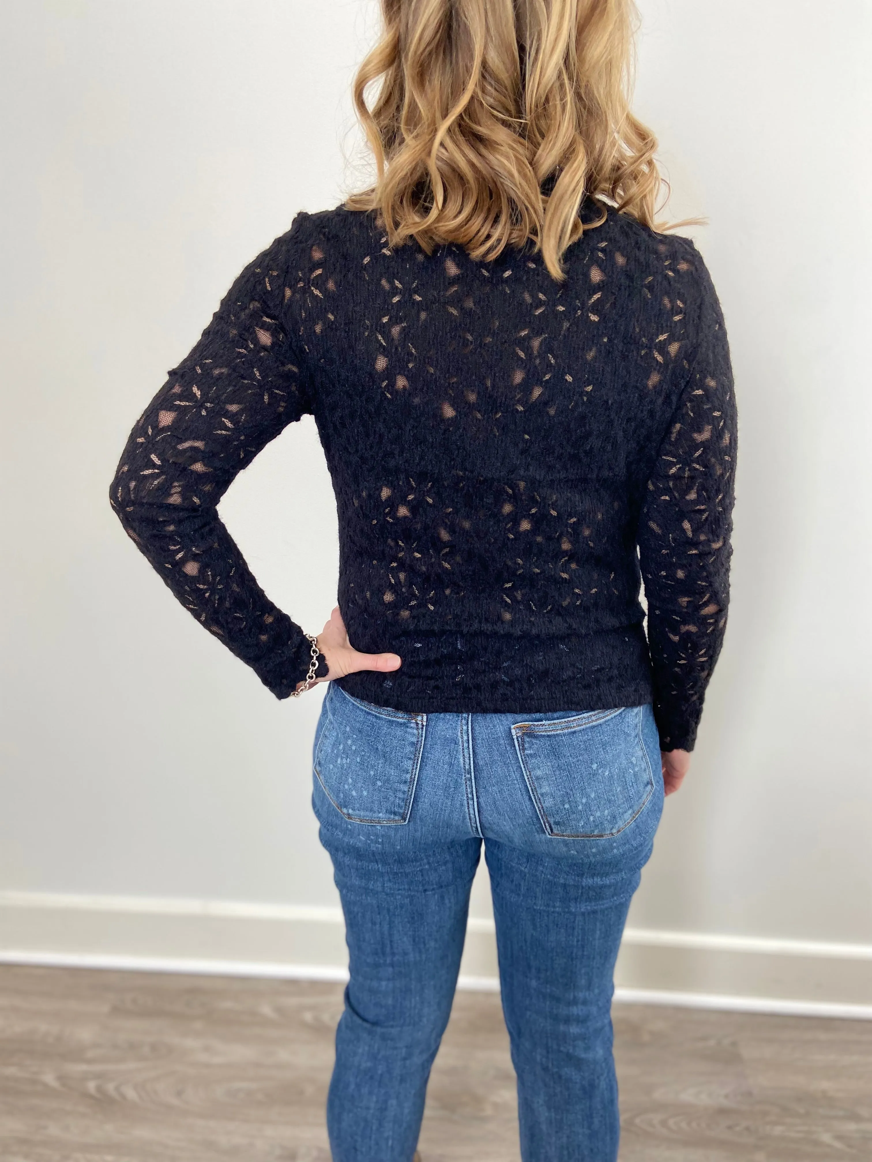 The Lace Boutique Collection -Black Swan Top