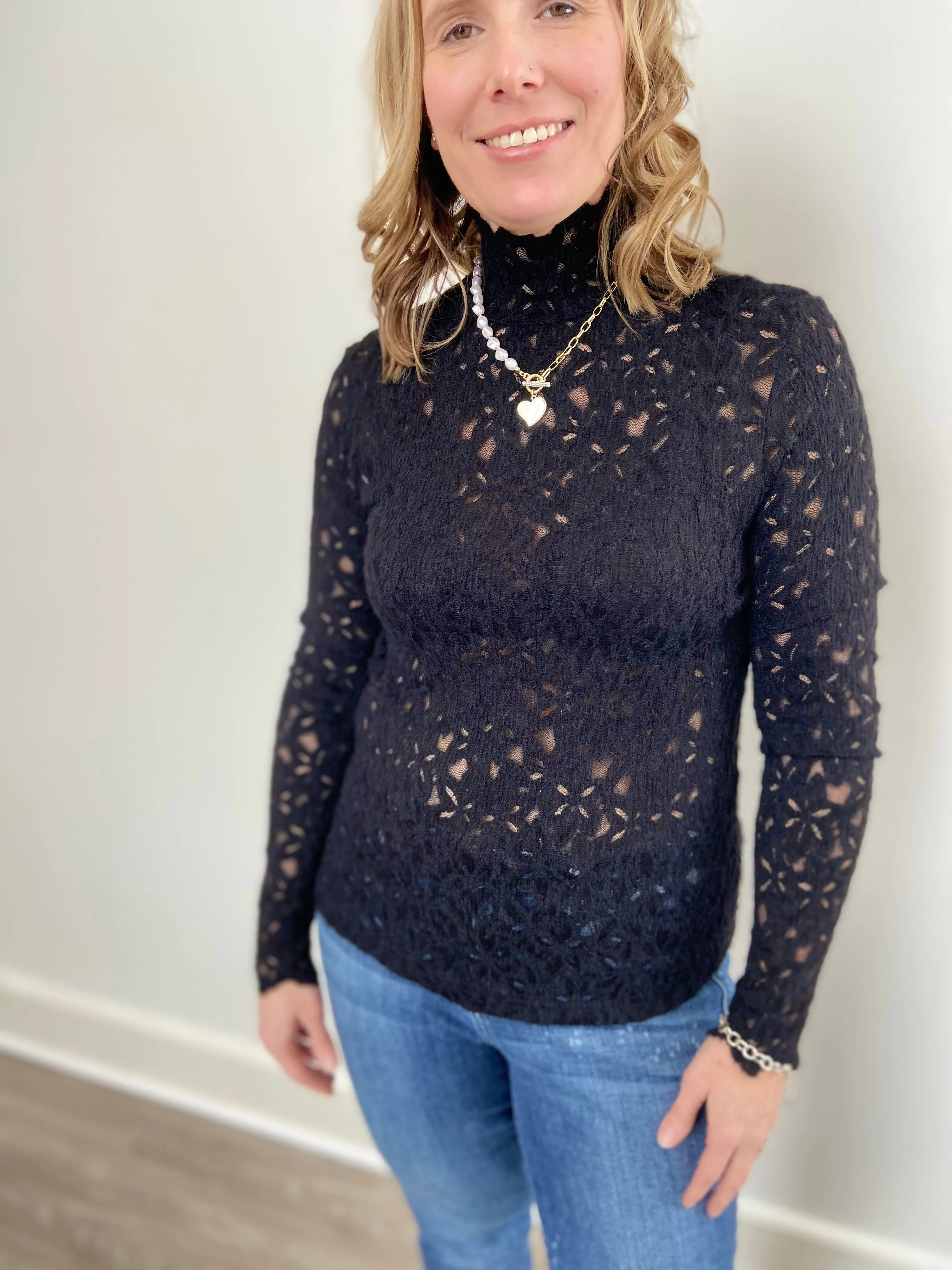 The Lace Boutique Collection -Black Swan Top