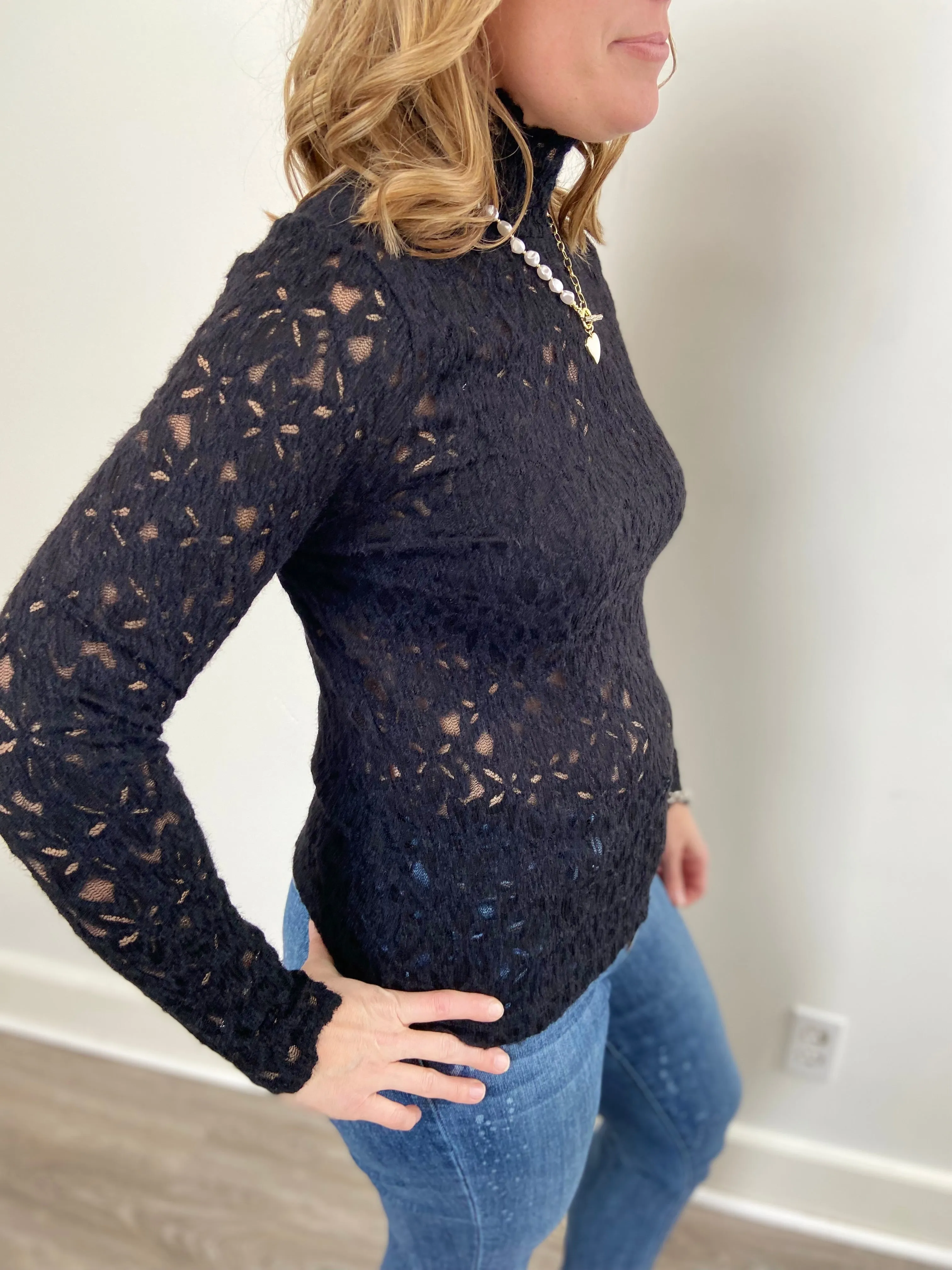 The Lace Boutique Collection -Black Swan Top