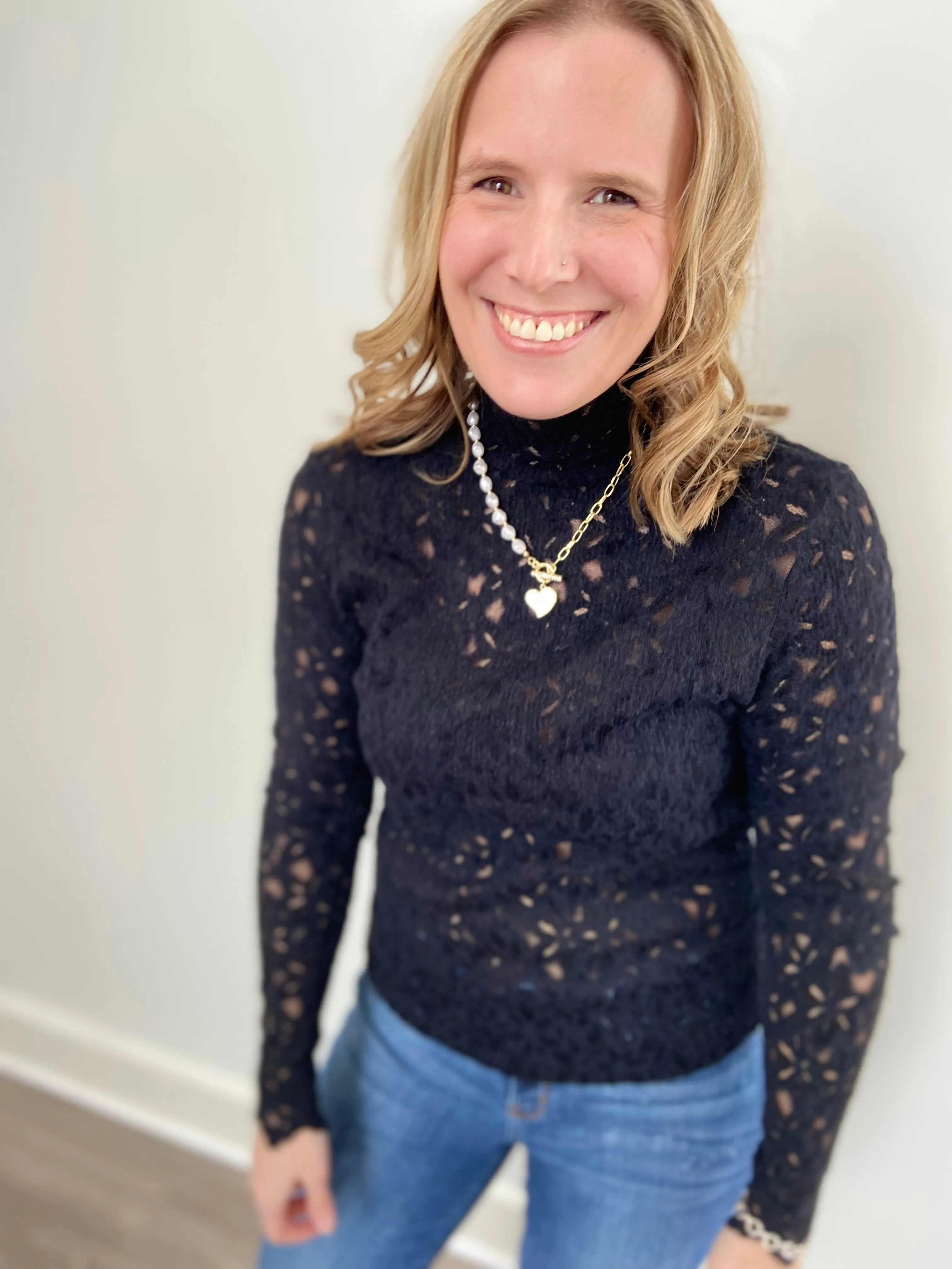 The Lace Boutique Collection -Black Swan Top