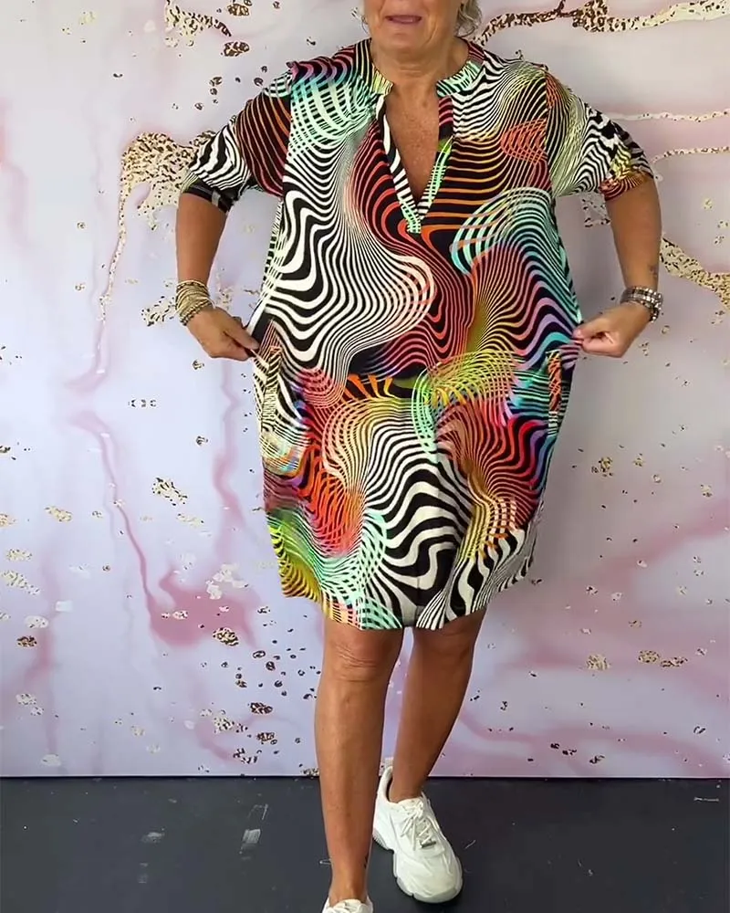 Theodora - Vibrant Patterned Dress