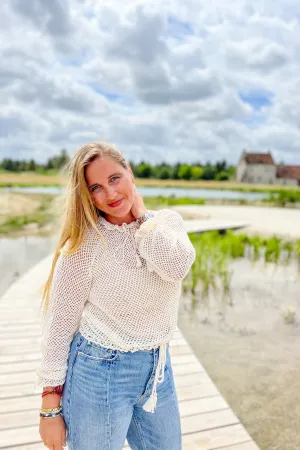 Tie Top in Ivory