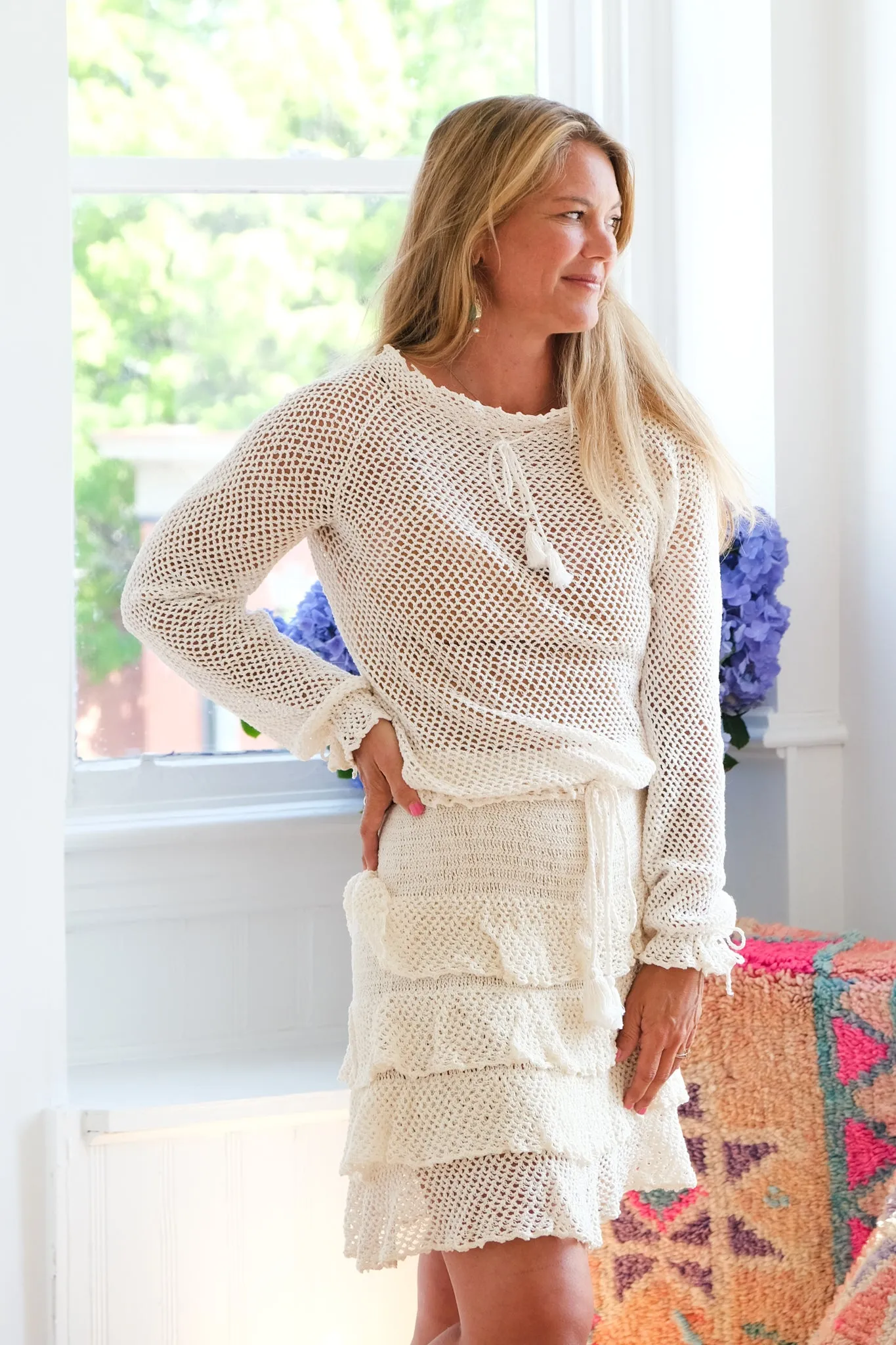 Tie Top in Ivory