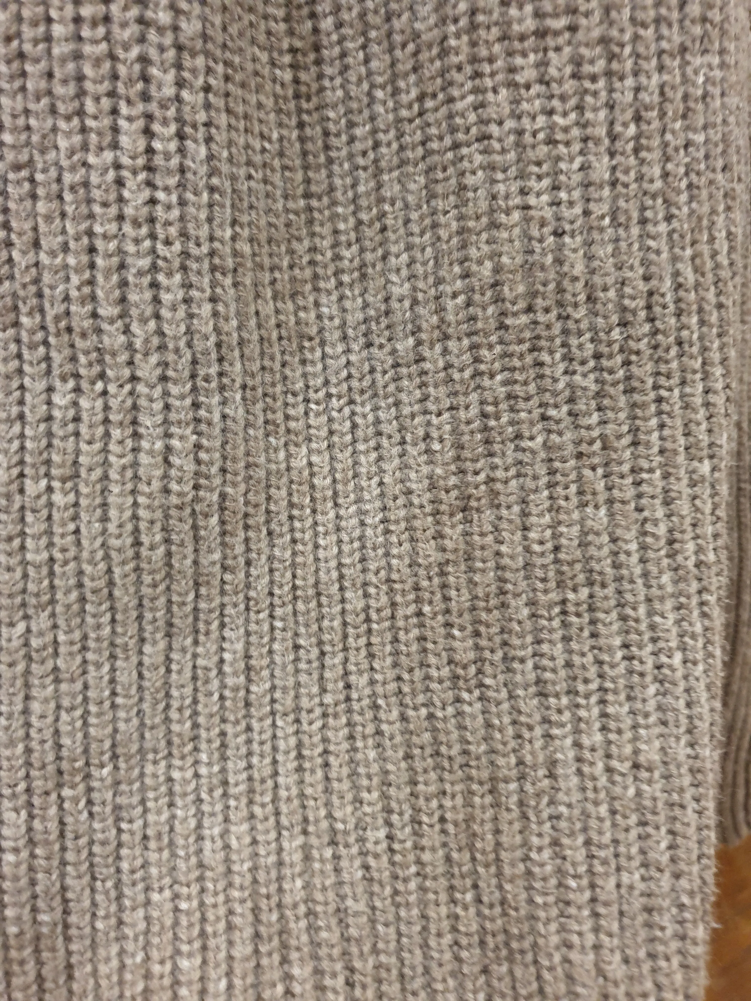 Tirelli brown knit roll neck jumper size XL