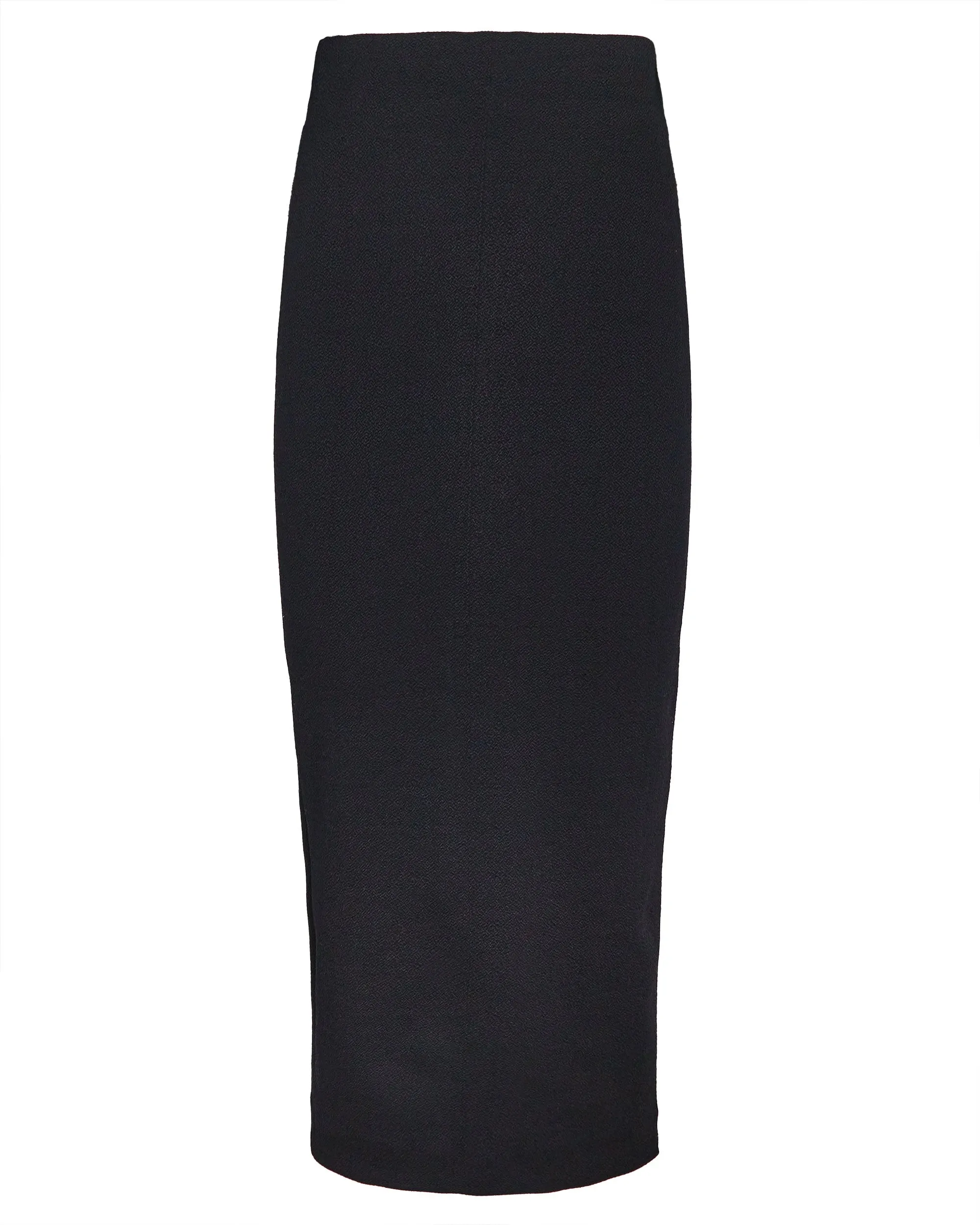 Tube Skirt in Black Stretch Jacquard
