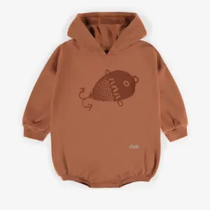 Une-pièce rouille en doux coton biologique, naissance || Rust one-piece in soft organic cotton, newborn