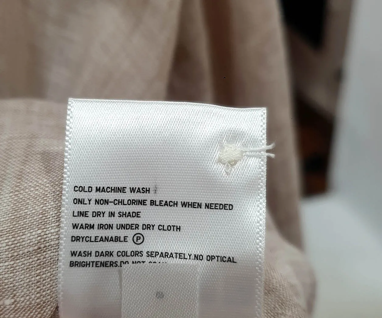 Uniqlo tan linen shirt size XXL