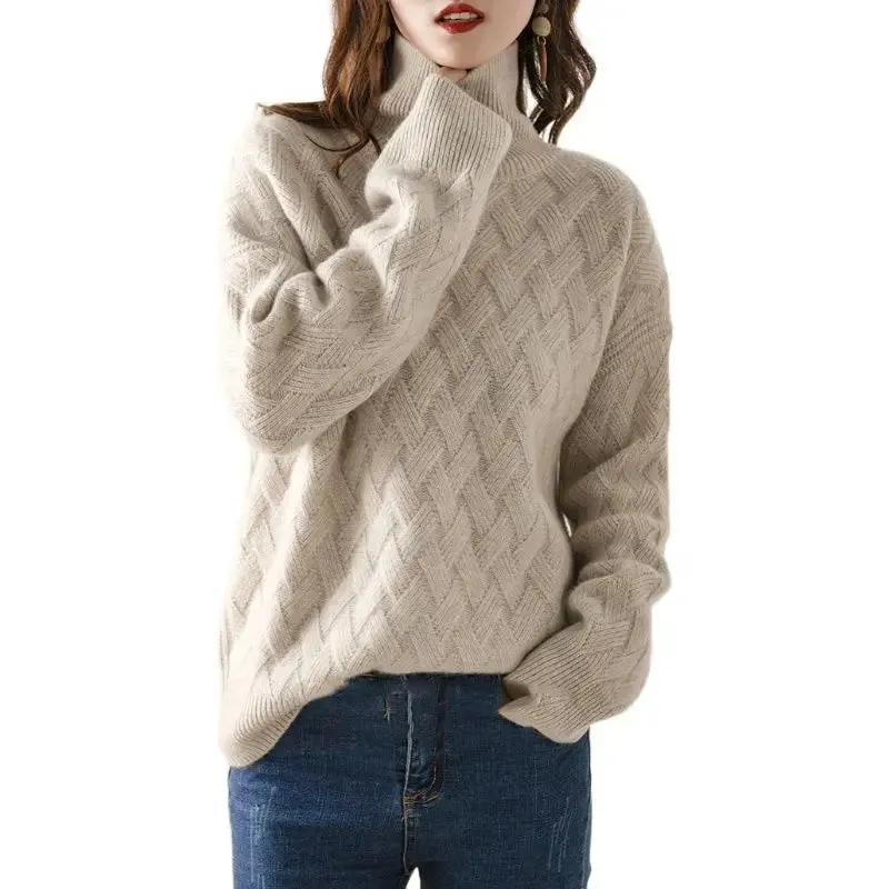 Warmer Rollkragenpullover für Frauen