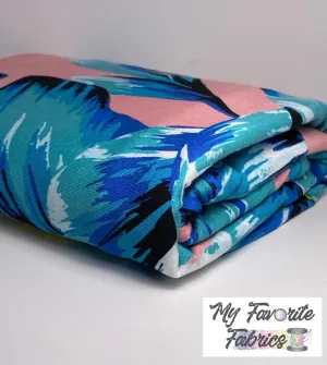 Watercolor Palm Rayon Spandex