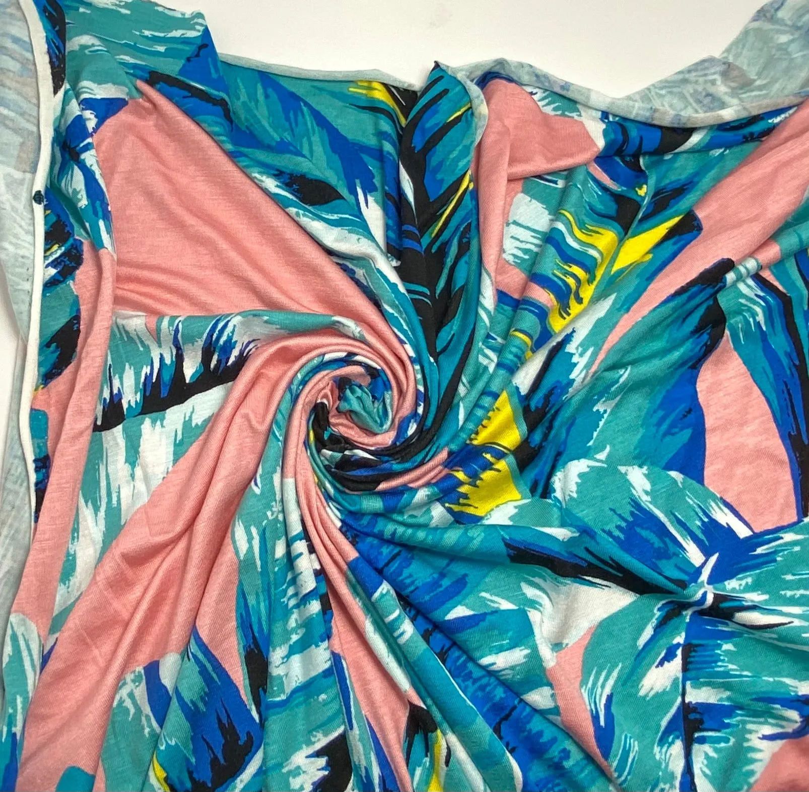 Watercolor Palm Rayon Spandex