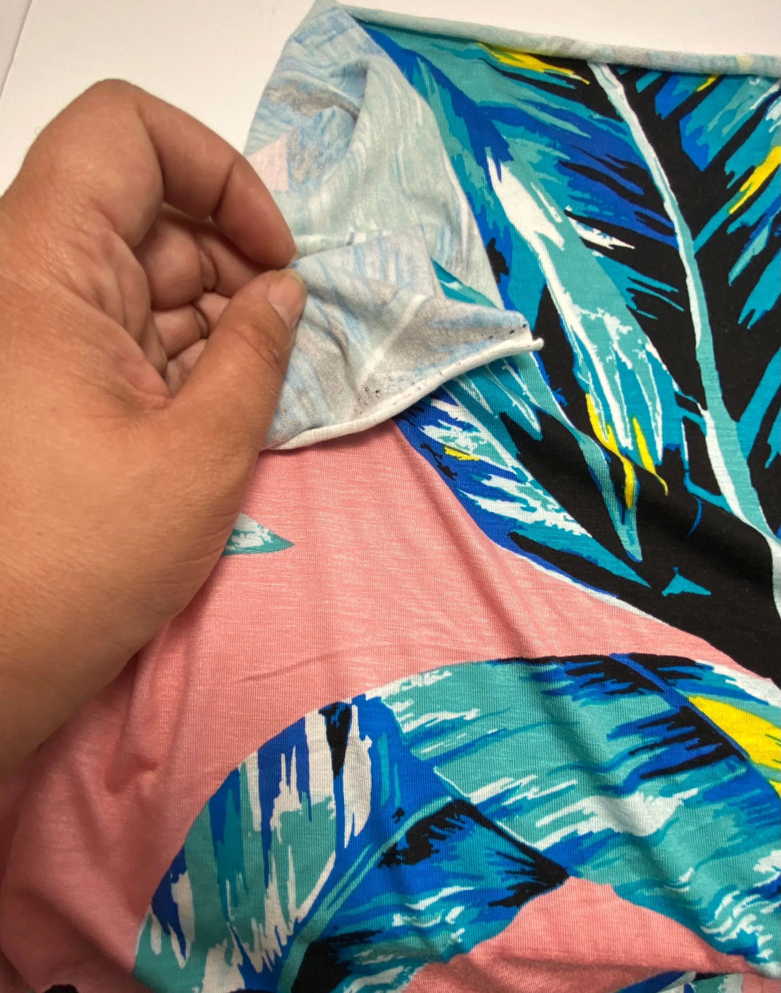 Watercolor Palm Rayon Spandex