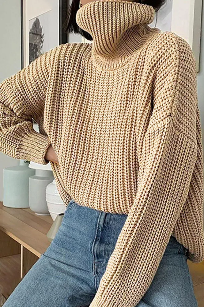 WOLFFMODE Oversized Padded Turtleneck Sweater