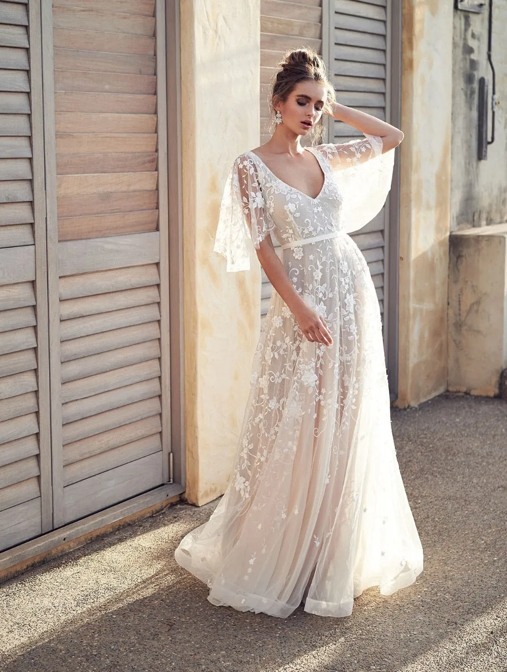 Women long Dress Sexy Deep V Neck Casual Party