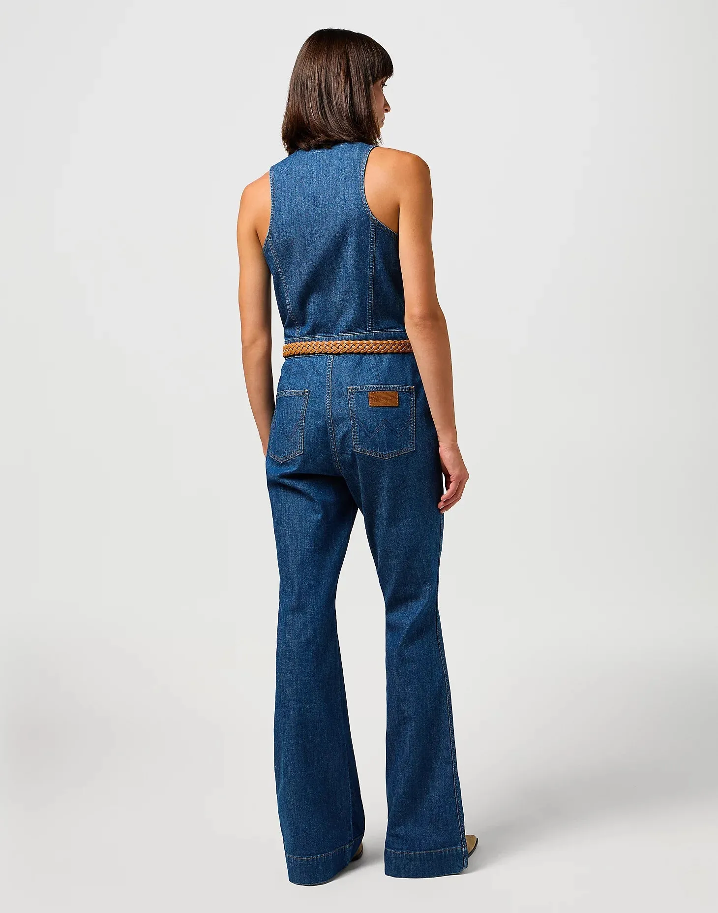 Wrangler Women's Racer Back Cat Suit In Indigo Wranch
