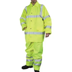 Yellow Hi Viz Waterproof Jacket & Trouser Set